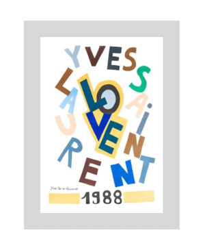 Yves Saint Laurent – Love 1988 Print
