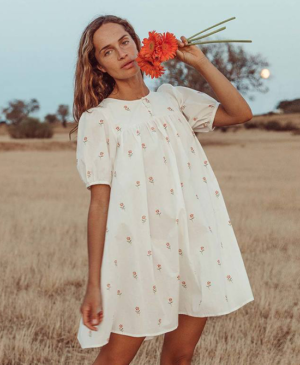 Oak Meadow – Daisy Fleur Puff Mini Dress