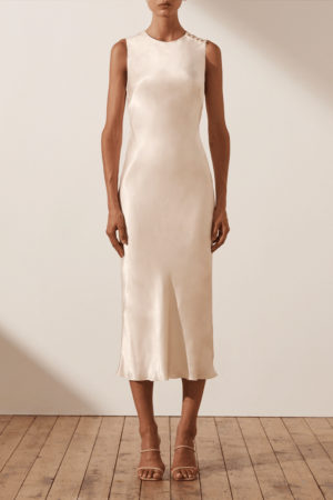 Shona Joy – La Lune Bias Sleeveless Midi Dress