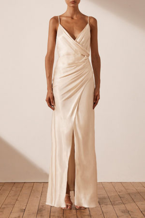 Shona Joy – La Lune Cowl Draped Maxi Dress