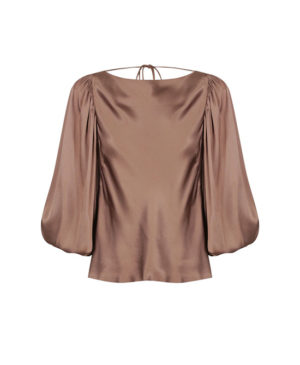 Shona Joy – Lily Cowl Back Balloon Sleeve Blouse