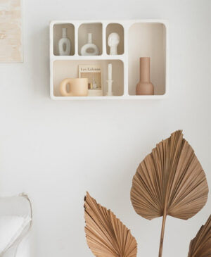 One World – Haven Rectangle White Shelves